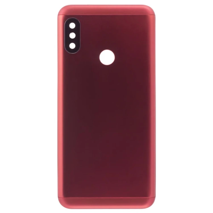 Задняя крышка для Xiaomi Mi A2 Lite (M1805D1SG) / Redmi 6 Pro (красный) (в сборе со стеклом камеры)