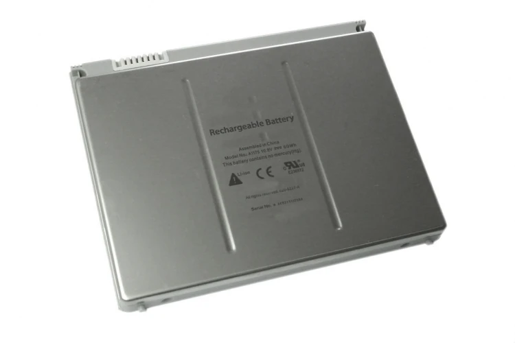 Аккумуляторная батарея для ноутбука Apple MacBook Pro A1175 A1150 5400mAh серебристая