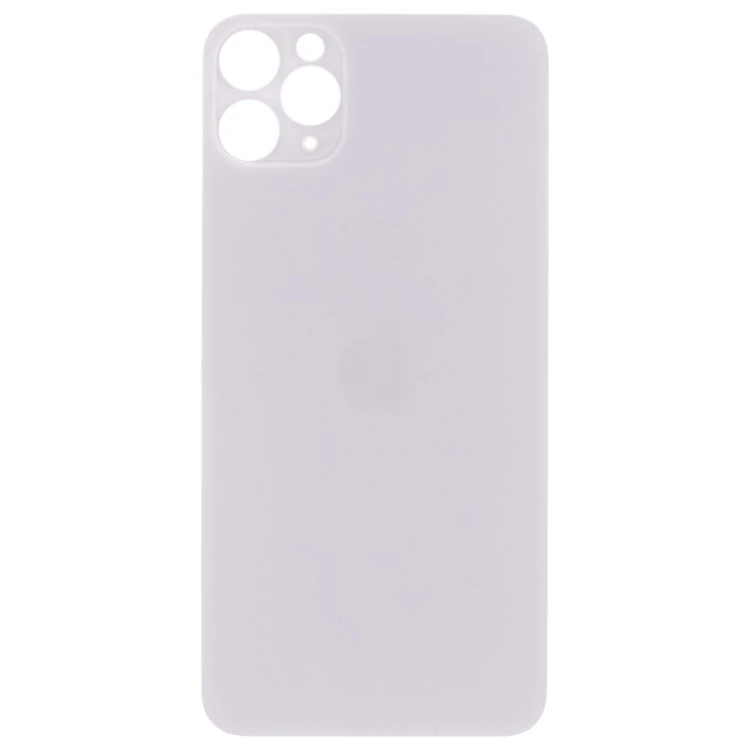 Задняя крышка для Apple iPhone 11 Pro Max (белый) (с широким отверстием) (Premium)