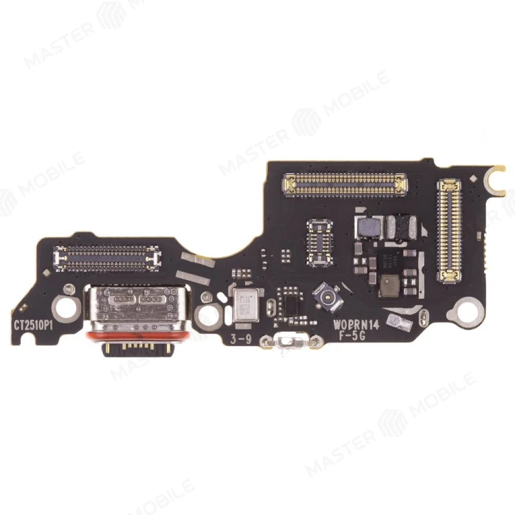 Нижняя плата для OPPO Reno 14F (CPH2743) с комп. + разъем зарядки + микрофон + разъем SIM