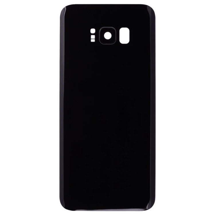 Задняя крышка для Samsung G955 Galaxy S8+ (черный) (в сборе со стеклом камеры)
