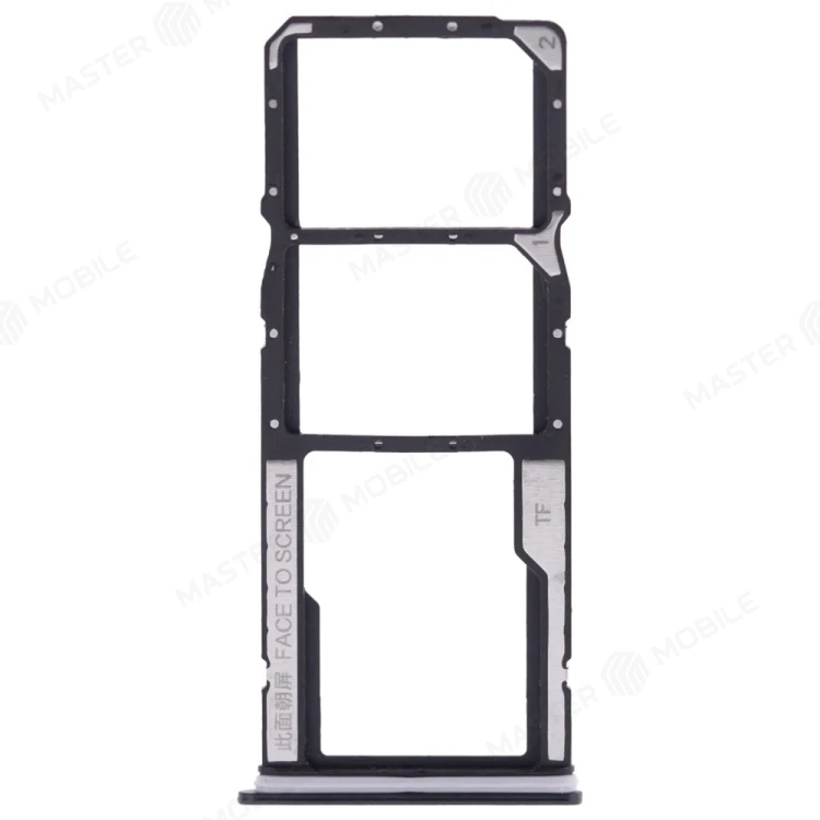 Держатель сим-карты для Xiaomi Poco C40 (220333QPG) (черный)