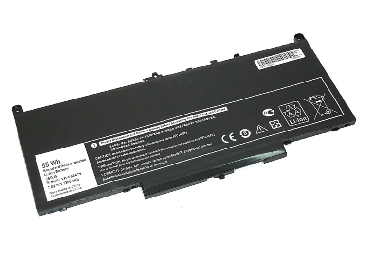 Аккумуляторная батарея для ноутбука Dell Latitude 12 E7270 E7470 (J60J5) 7.6V 6800mAh OEM