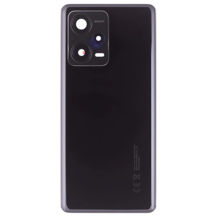 Задняя крышка для Xiaomi Redmi Note 12 Pro+ 5G (22101316UG) (черный) (в сборе со стеклом камеры) (ORIG100)