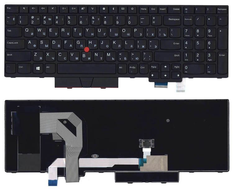 Клавиатура для ноутбука Lenovo ThinkPad T580 черная