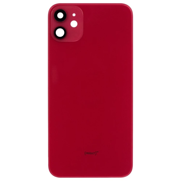 Задняя крышка для Apple iPhone 11 (красный) (в сборе со стеклом камеры) (Premium)