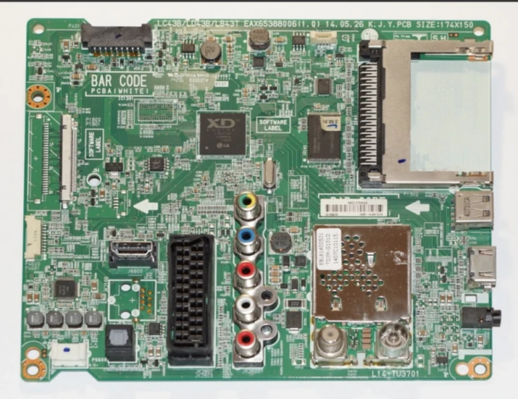Плата EAX65388006(1.0) EBU62356104, для телевизора LG 42LB552V