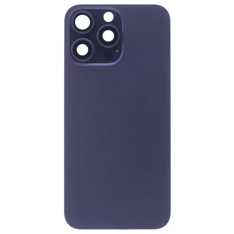 Задняя крышка для Apple iPhone 15 Pro Max (синий) (в сборе со стеклом камеры) (Premium)