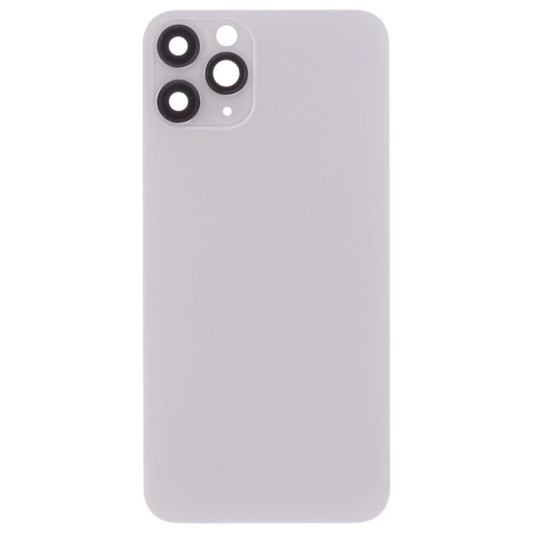 Задняя крышка для Apple iPhone 11 Pro (белый) (в сборе со стеклом камеры) (Premium)
