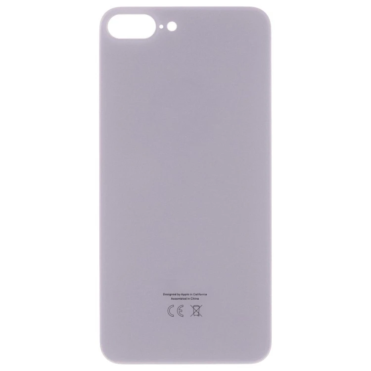 Задняя крышка для Apple iPhone 8 Plus (белый) (с широким отверстием) (Premium)