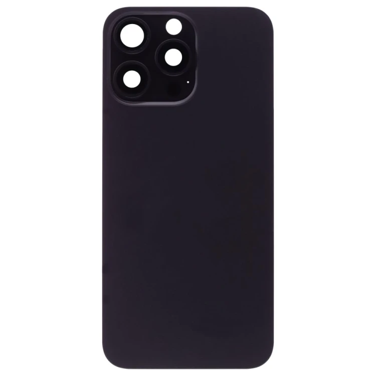 Задняя крышка для Apple iPhone 15 Pro Max (черный) (в сборе со стеклом камеры) (Premium)