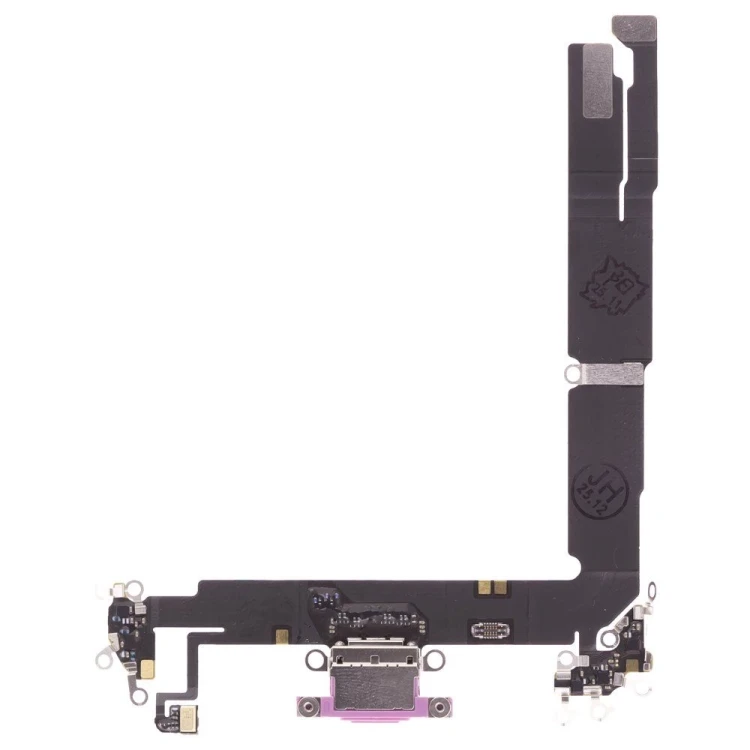 Шлейф для Apple iPhone 16 Plus с комп. + разъем зарядки + микрофон (розовый) (ORIG100)