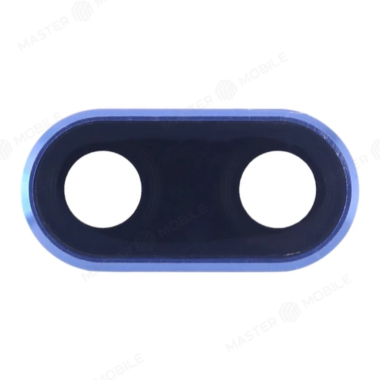 Стекло задней камеры для Huawei Honor 10 (COL-L29) (в рамке) (синий)