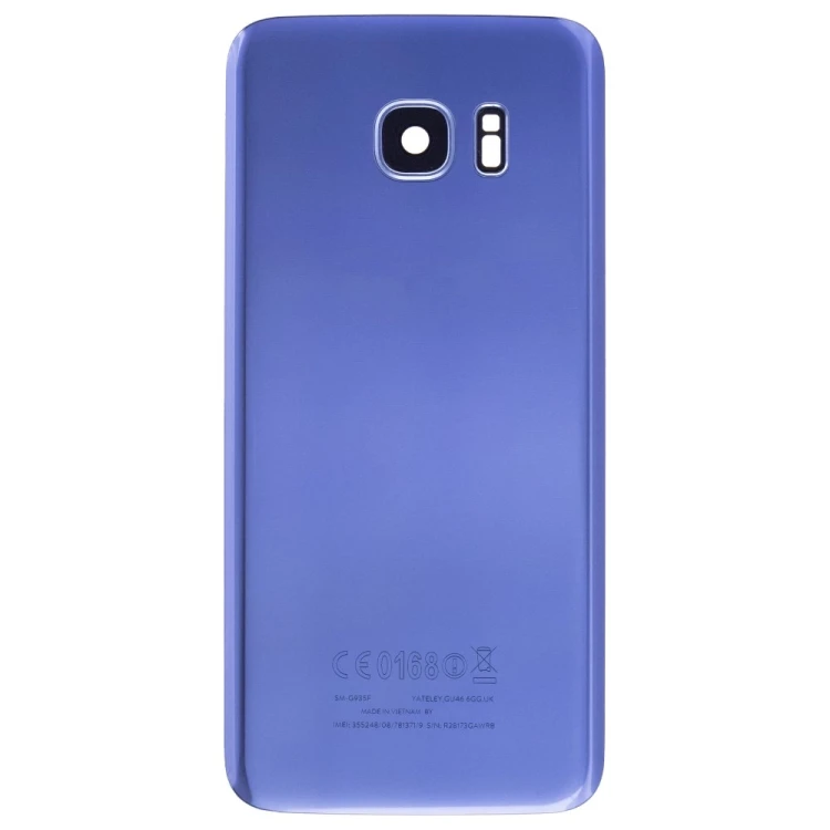 Задняя крышка для Samsung G935 Galaxy S7 Edge (синий) (в сборе со стеклом камеры)
