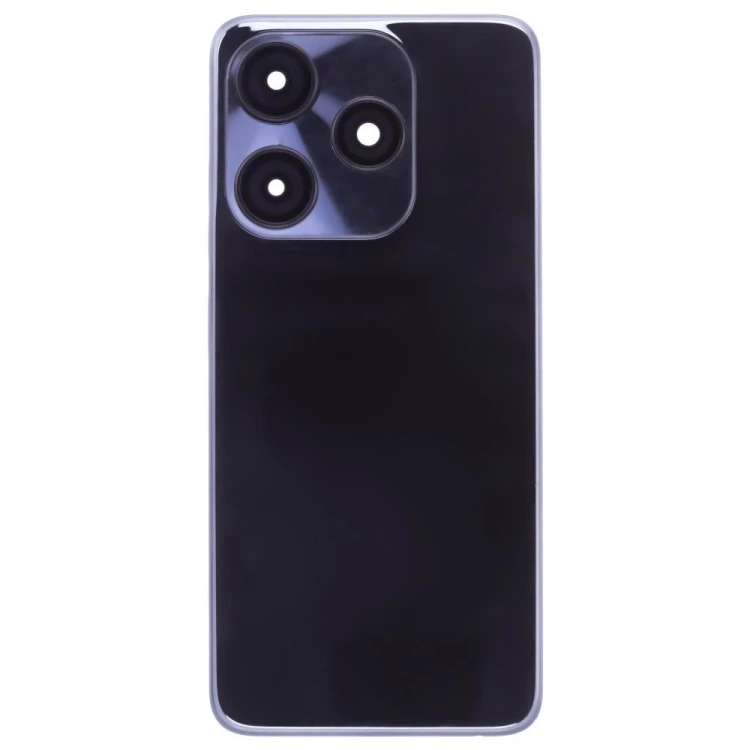 Задняя крышка для Tecno Spark 10C (KI5m) (черный) (в сборе со стеклом камеры)