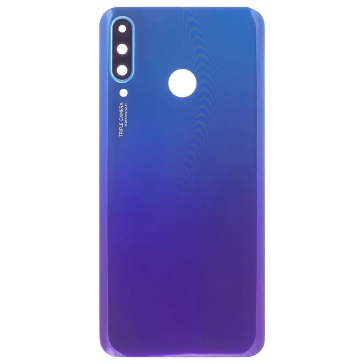 Задняя крышка для Huawei P30 Lite / Nova 4e (MAR-LX1M/MAR-AL00) (24MP) (синий-сумеречный) (в сборе со стеклом камеры)