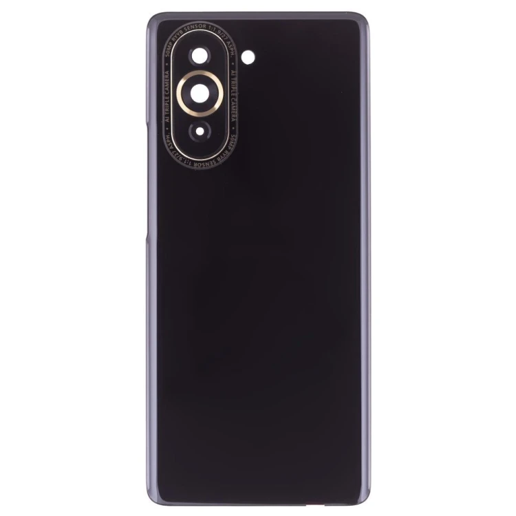 Задняя крышка для Huawei Nova 10 (NCO-LX1) (черный) (в сборе со стеклом камеры) (ORIG100)