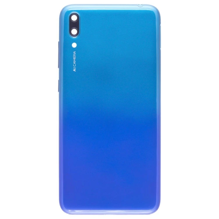 Задняя крышка для Huawei Y7 Pro 2019 (DUB-LX2) (синий) (в сборе со стеклом камеры)
