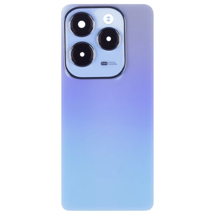 Задняя крышка для Infinix Hot 40 Pro (X6837) (голубой) (в сборе со стеклом камеры)