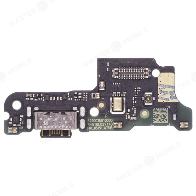Нижняя плата для Xiaomi Poco M7 4G (25062PC34G) с комп. + разъем зарядки + микрофон + разъем SIM (ORIG100)