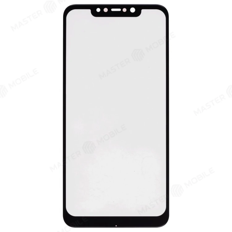 Стекло модуля для Xiaomi Pocophone F1 (M1805E10A) + OCA (черный)