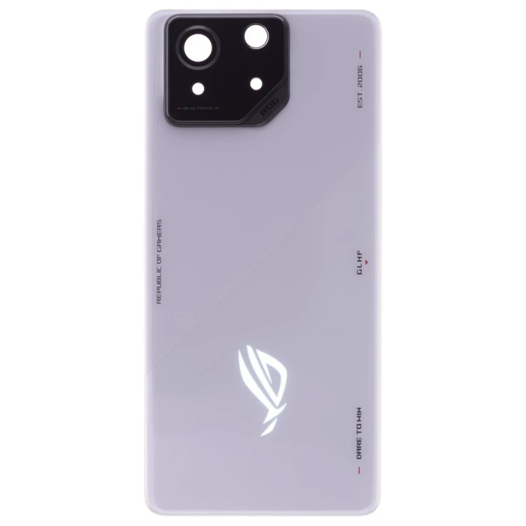Задняя крышка для Asus ROG Phone 8 (AI2401) (серый) (в сборе со стеклом камеры) (ORIG100)