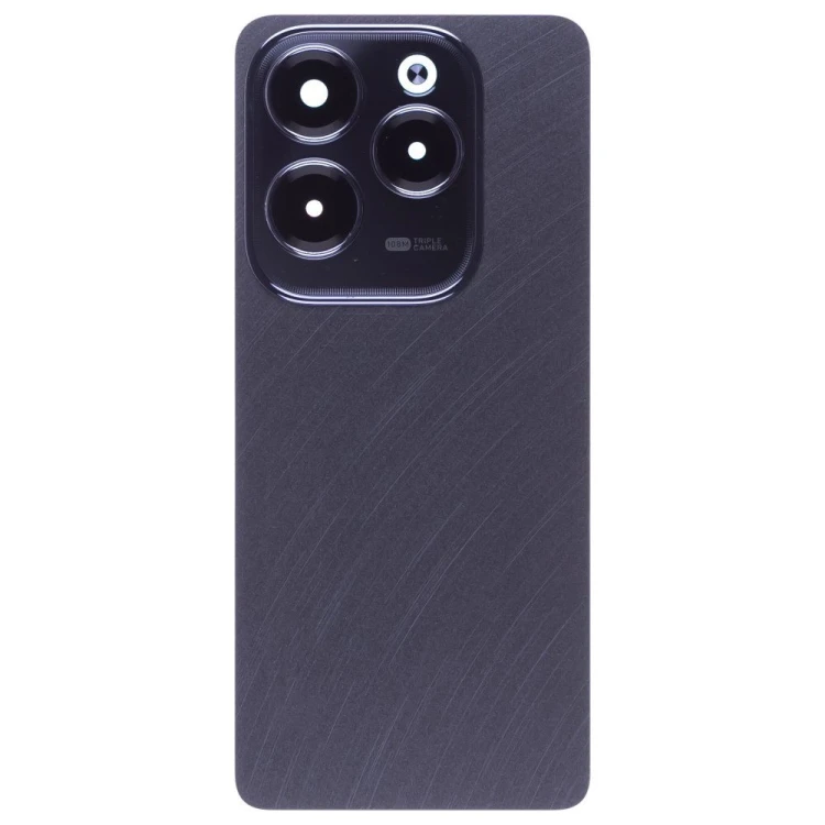 Задняя крышка для Infinix Hot 40 Pro (X6837) (черный) (в сборе со стеклом камеры)
