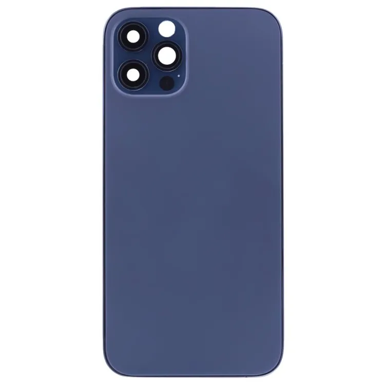 Корпус для Apple iPhone 12 Pro Max (синий) (в сборе) (ORIG100) (Снятый) (возможен дефект ЛКП)