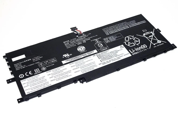 Аккумуляторная батарея для ноутбука Lenovo ThinkPad X1 Yoga 2018 (L17M4P71) 15.36V 3520mAh