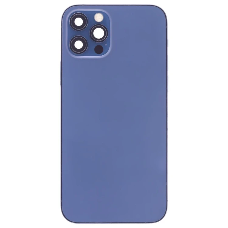 Корпус для Apple iPhone 12 Pro (синий) (в сборе) (ORIG100) (Снятый) (возможен дефект ЛКП)