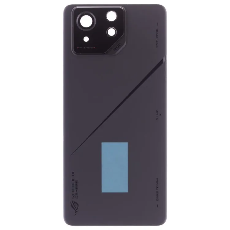 Задняя крышка для Asus ROG Phone 8 Pro (AI2401) (черный) (в сборе со стеклом камеры) (ORIG100)