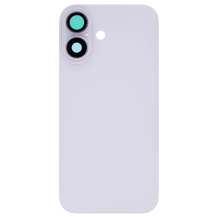 Задняя крышка для Apple iPhone 16 (белый) (в сборе со стеклом камеры) (Premium)