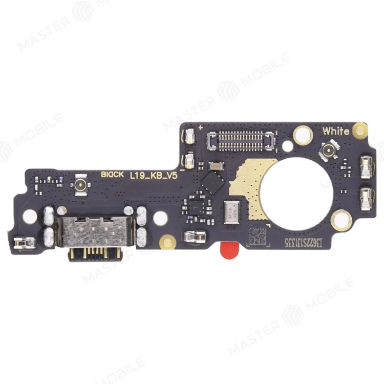 Нижняя плата для Xiaomi Poco M4 5G (22041219PG) с комп. + разъем зарядки + микрофон (ORIG100)