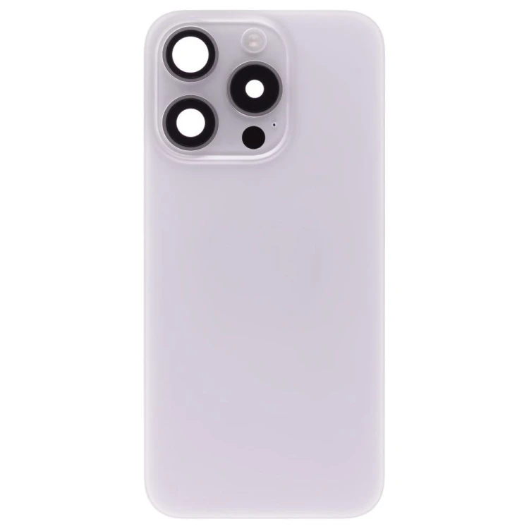 Задняя крышка для Apple iPhone 15 Pro (белый) (в сборе) (ORIG100) (Снятый) (возможен дефект ЛКП)