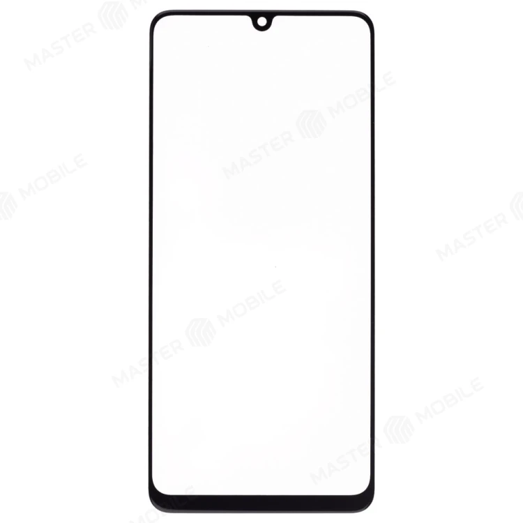 Стекло модуля для Samsung A315 Galaxy A31 + OCA (черный)
