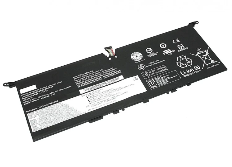 Аккумуляторная батарея для ноутбука Lenovo IdeaPad 730S-13 (L17M4PE1) 15.36V 2735mAh