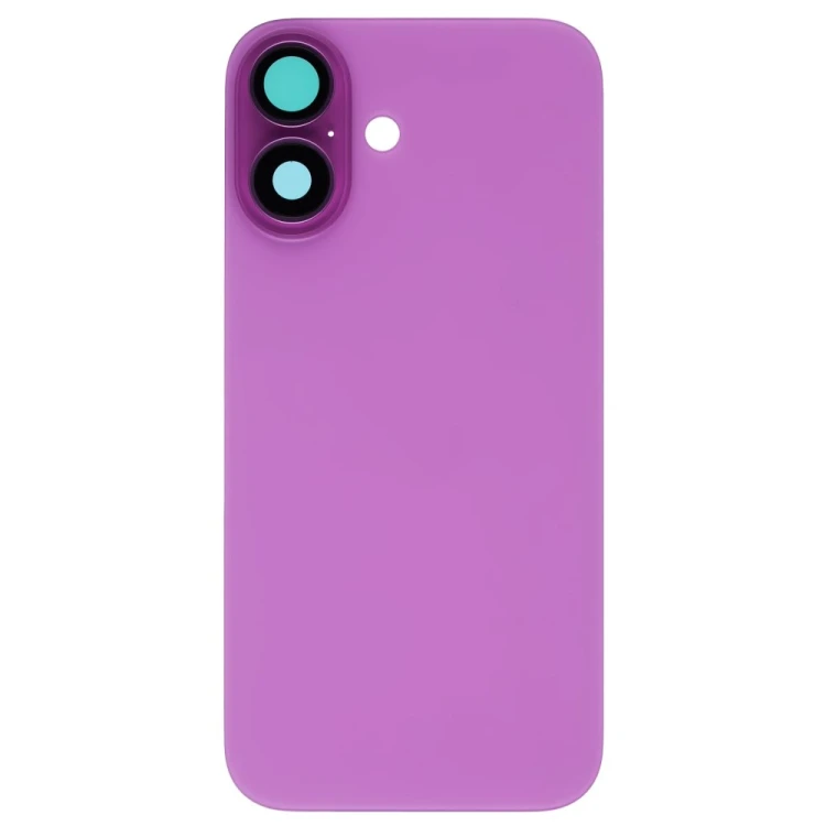 Задняя крышка для Apple iPhone 16 (розовый) (в сборе со стеклом камеры) (Premium)