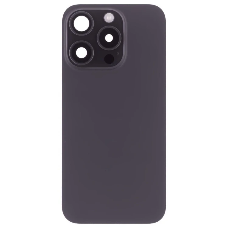 Задняя крышка для Apple iPhone 15 Pro (черный) (в сборе) (ORIG100) (Снятый) (возможен дефект ЛКП)