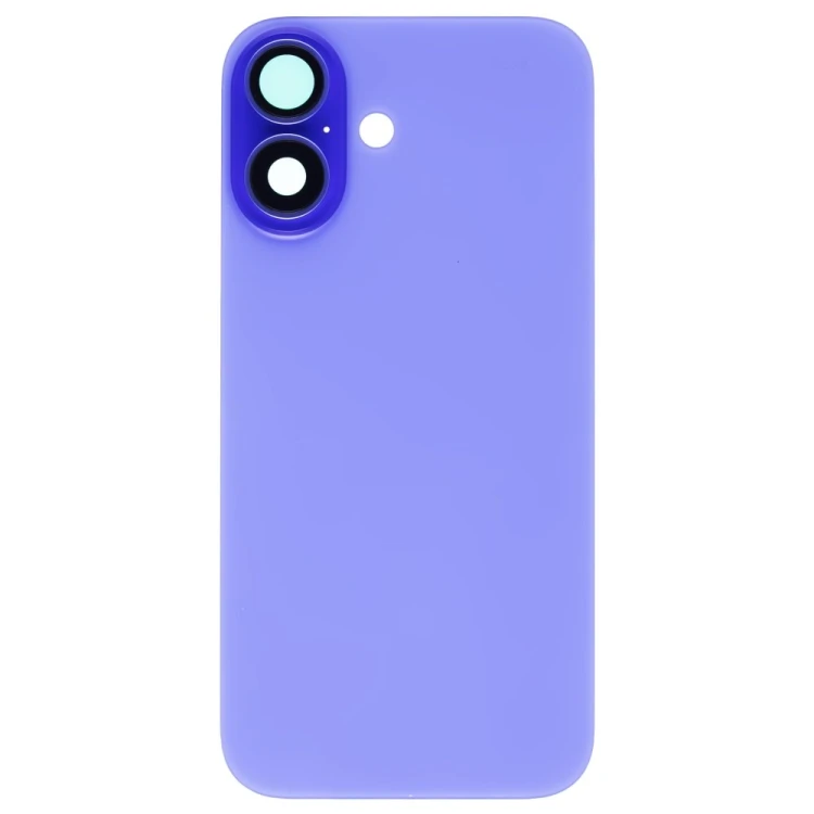 Задняя крышка для Apple iPhone 16 (синий) (в сборе со стеклом камеры) (Premium)