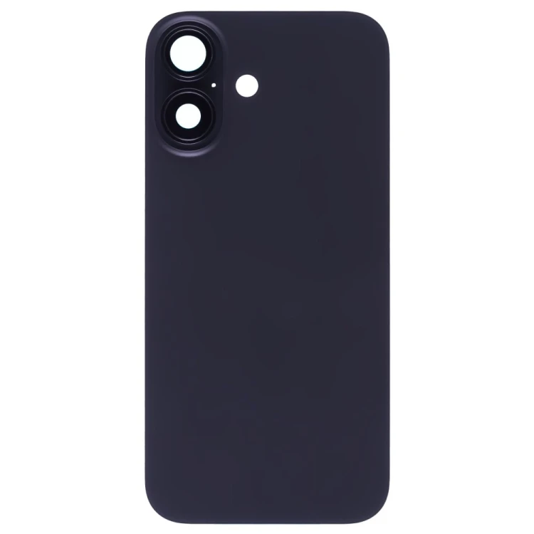 Задняя крышка для Apple iPhone 16 (черный) (в сборе со стеклом камеры) (Premium)