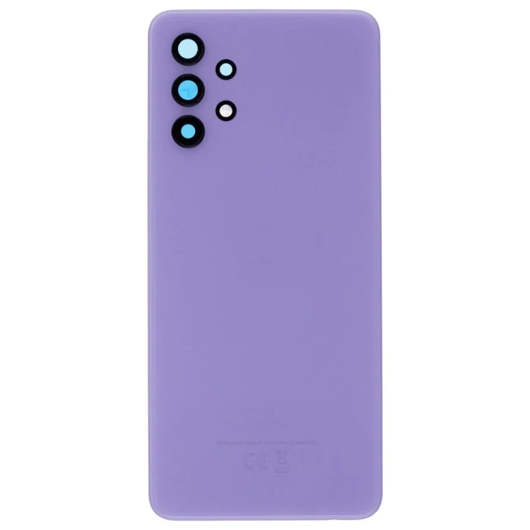 Задняя крышка для Samsung A325 Galaxy A32 (фиолетовый) (в сборе со стеклом камеры)