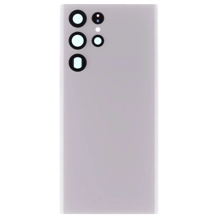 Задняя крышка для Samsung S908 Galaxy S22 Ultra (белый) (в сборе со стеклом камеры) (ORIG100)