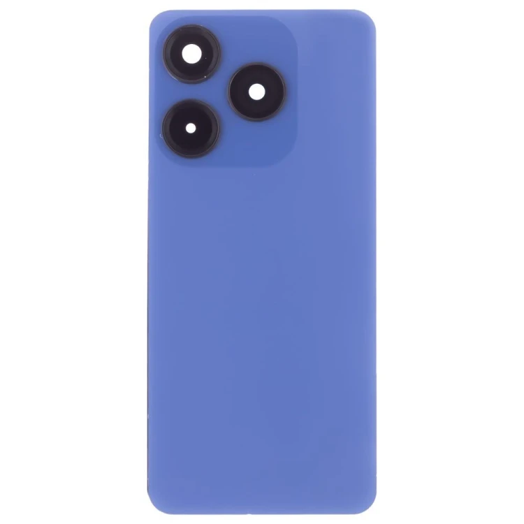 Задняя крышка для Tecno Spark 10 (KI5q) (синий) (в сборе со стеклом камеры)