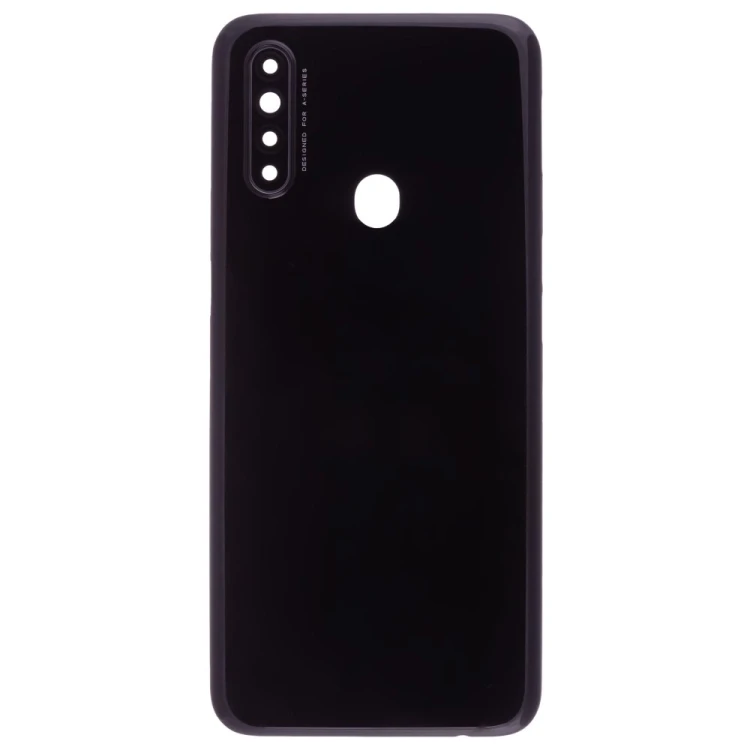 Задняя крышка для OPPO A31 (CPH2015) (черный) (в сборе со стеклом камеры)
