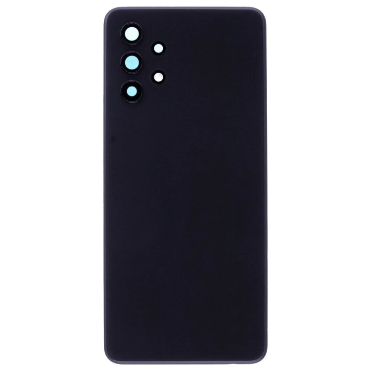 Задняя крышка для Samsung A325 Galaxy A32 (черный) (в сборе со стеклом камеры)