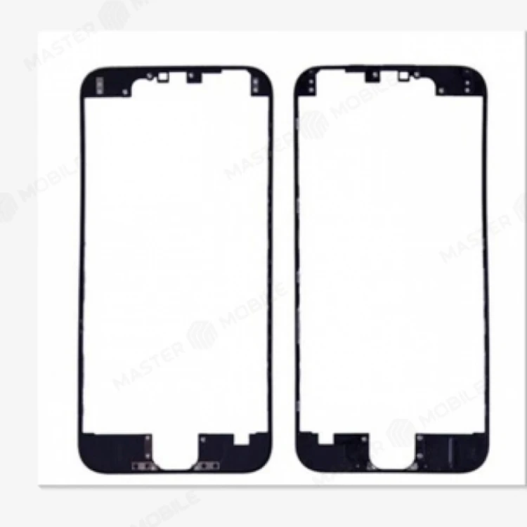 Стекло модуля для Apple iPhone 6 (черный) (в рамке)