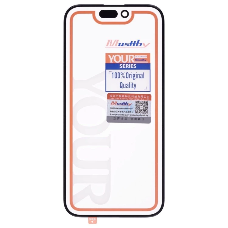 Стекло модуля для Apple iPhone 15 Pro + OCA (Musttby) (Premium)