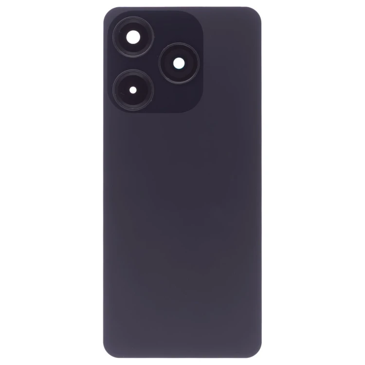 Задняя крышка для Tecno Spark 10 (KI5q) (черный) (в сборе со стеклом камеры)
