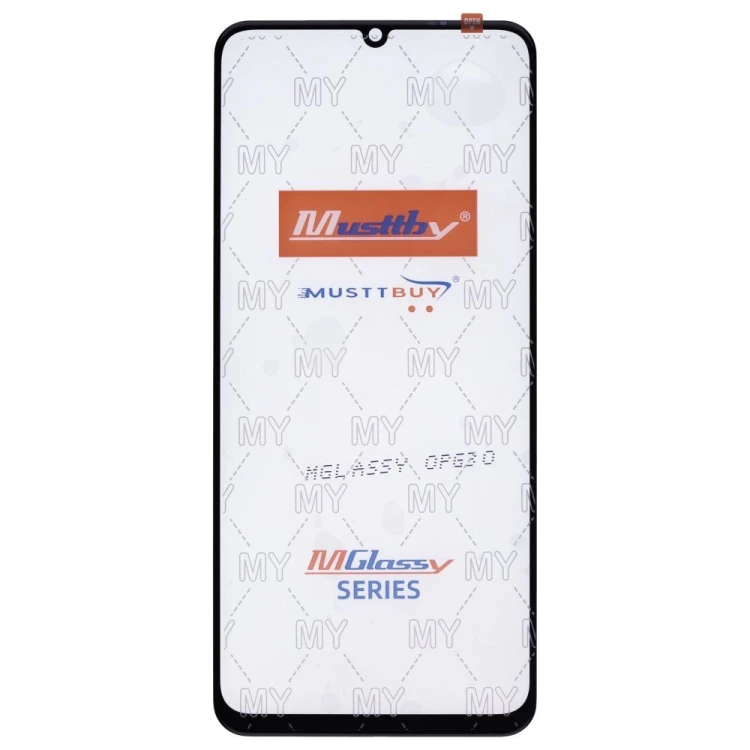 Стекло модуля для Realme C51 (RMX3830) / C53 (RMX3760) / C61 (RMX3930) / C63 4G (RMX3939) / Note 50 (RMX3834) и др. + OCA (черный) (Musttby)