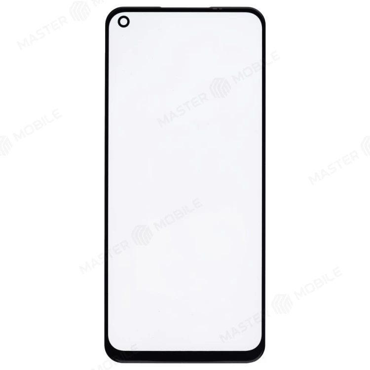Стекло модуля для Realme 6 (RMX2001) / 8 5G (RMX3241) + OCA (черный)